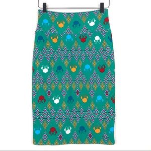 LuLaRoe Disney Cassie Skirt Minnie Mouse NWOT